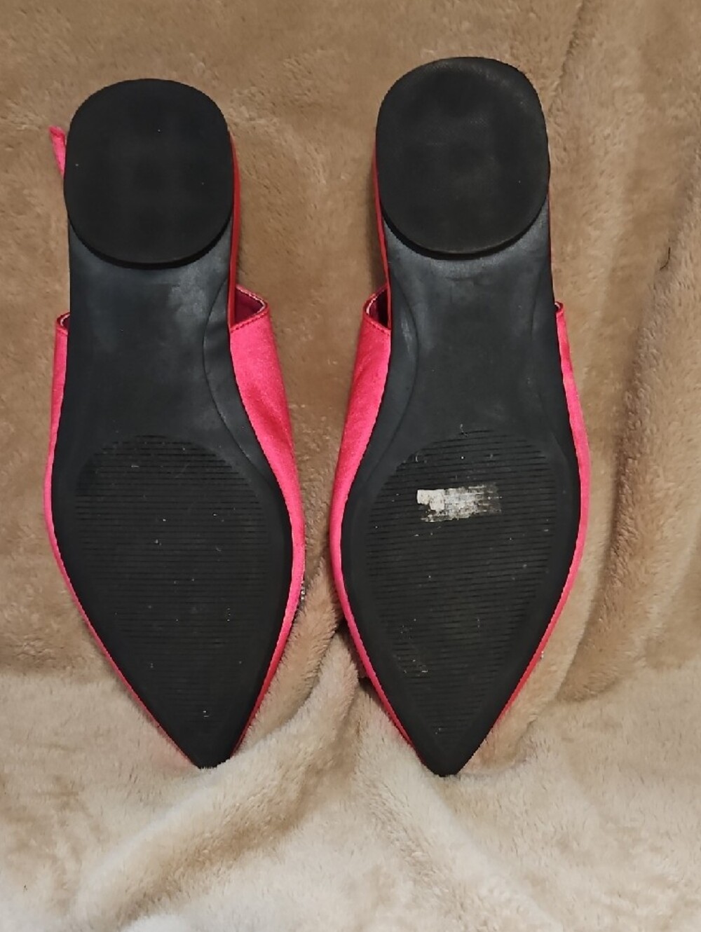 torrid Hot Pink Pointed Slingback Flats with Crystal Bow - Picture 2 of 3